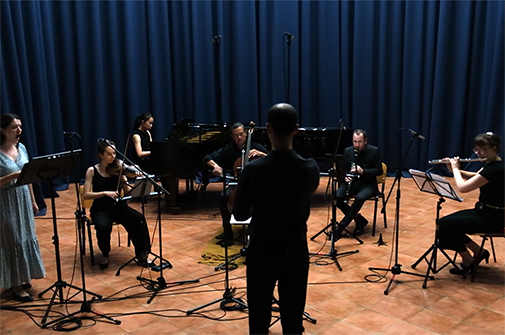Musicians of the soundSCAPE Composition and Performance Exchange premiering The Beauty Been.